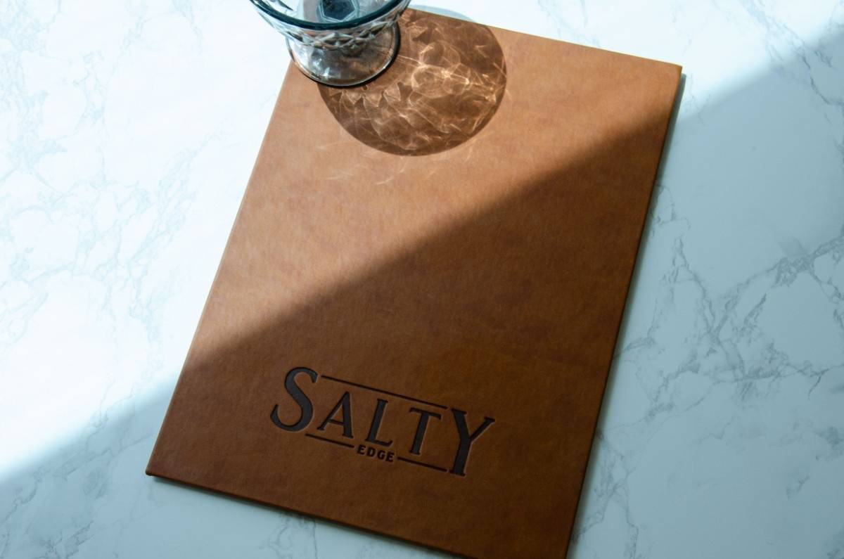 board menu food salty edge