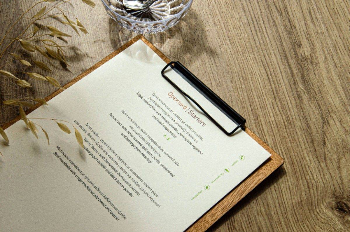 board menu food ikos