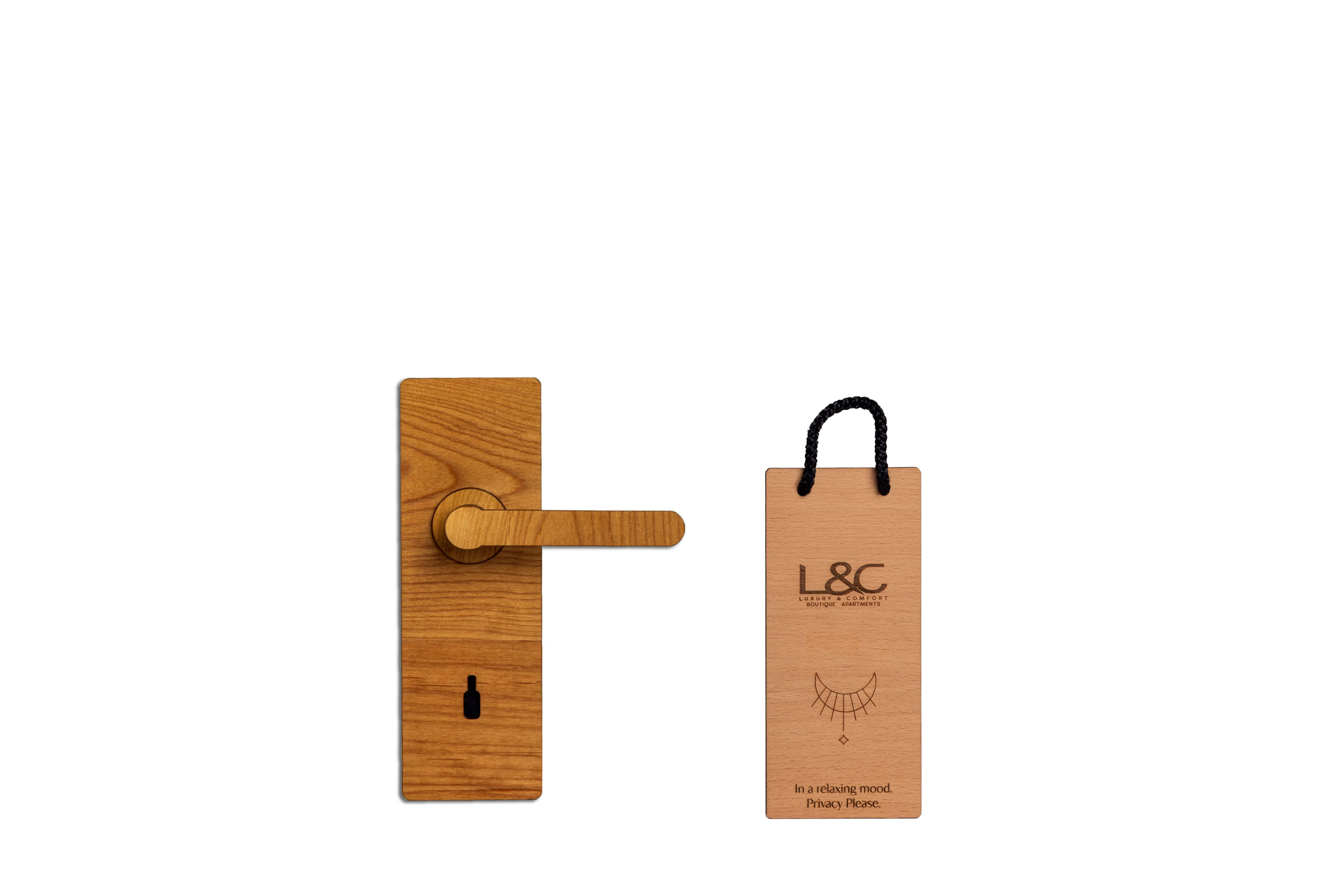door hanger h L&C boutique apartments
