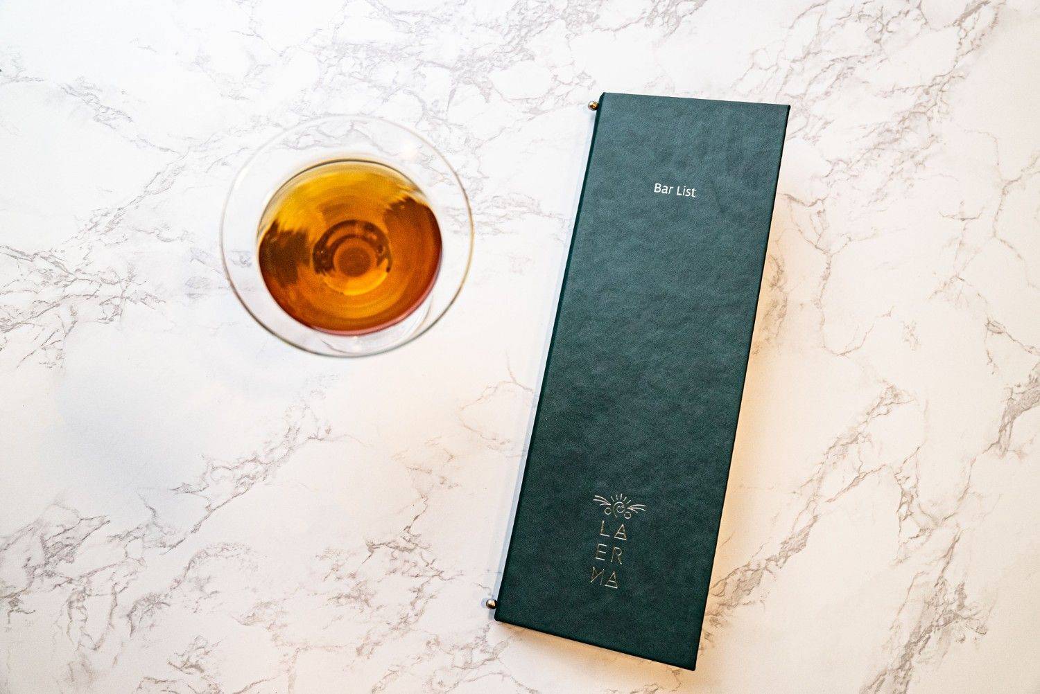 hard cover menu bev bar laerma ella resorts