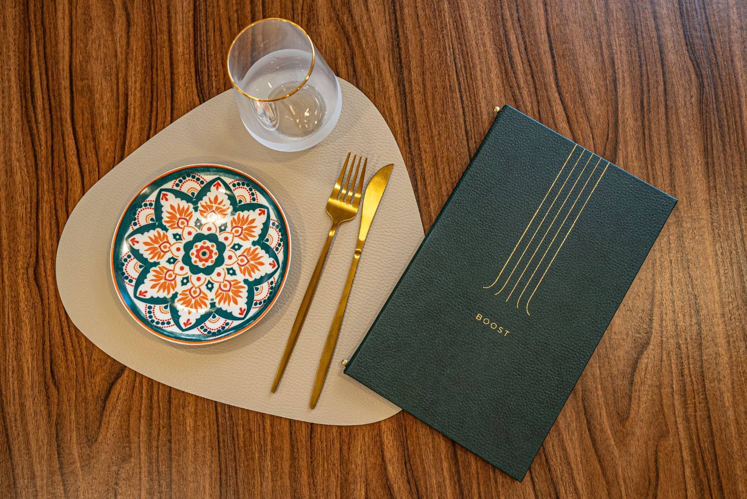 hard cover menu breakfast boost