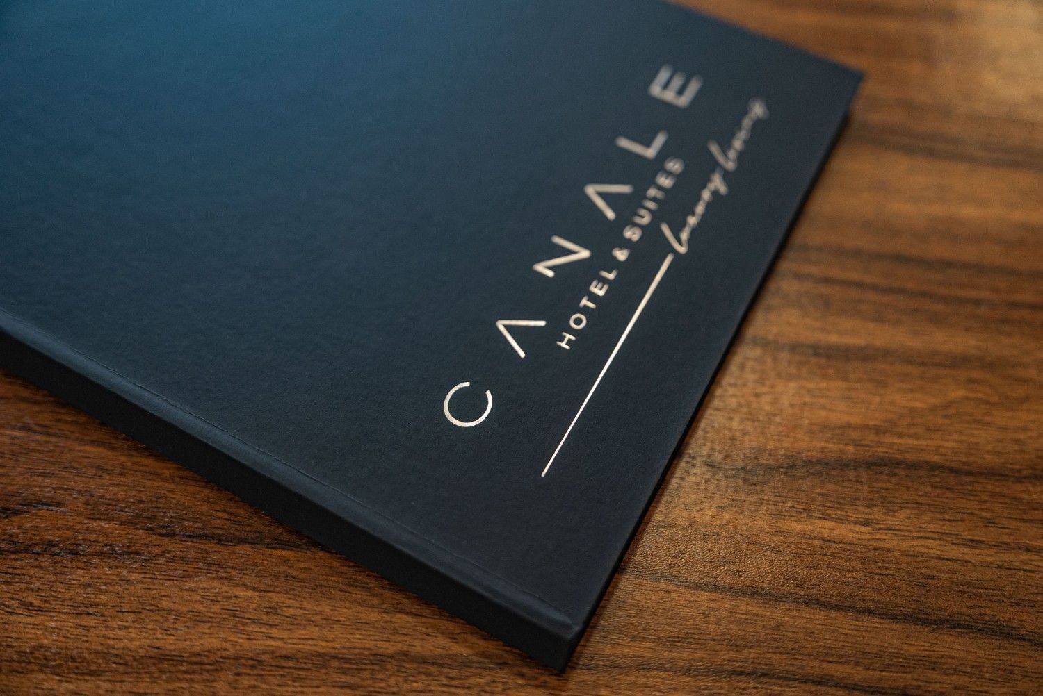 hard cover menu breakfast canale