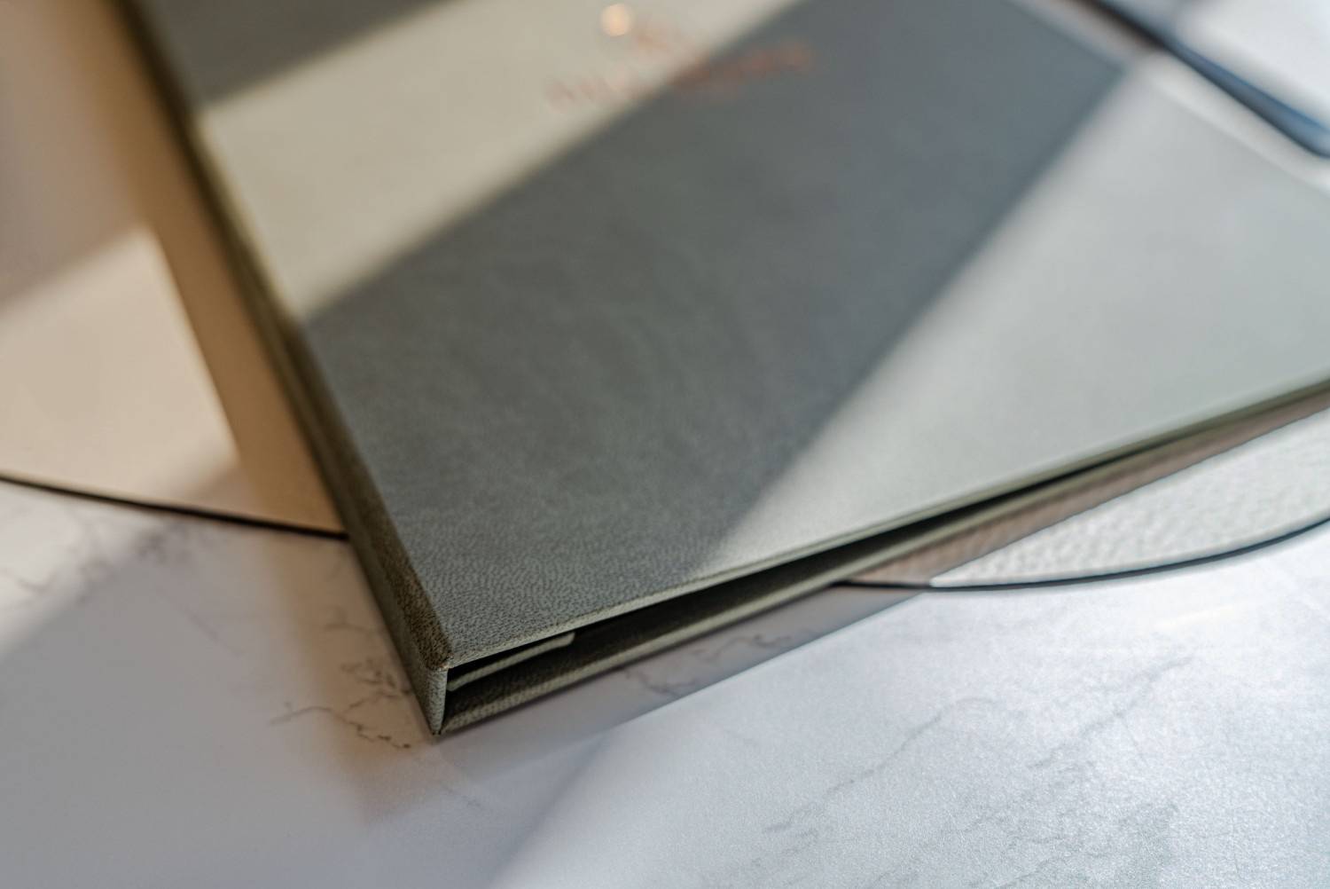 hard cover menu food delmare