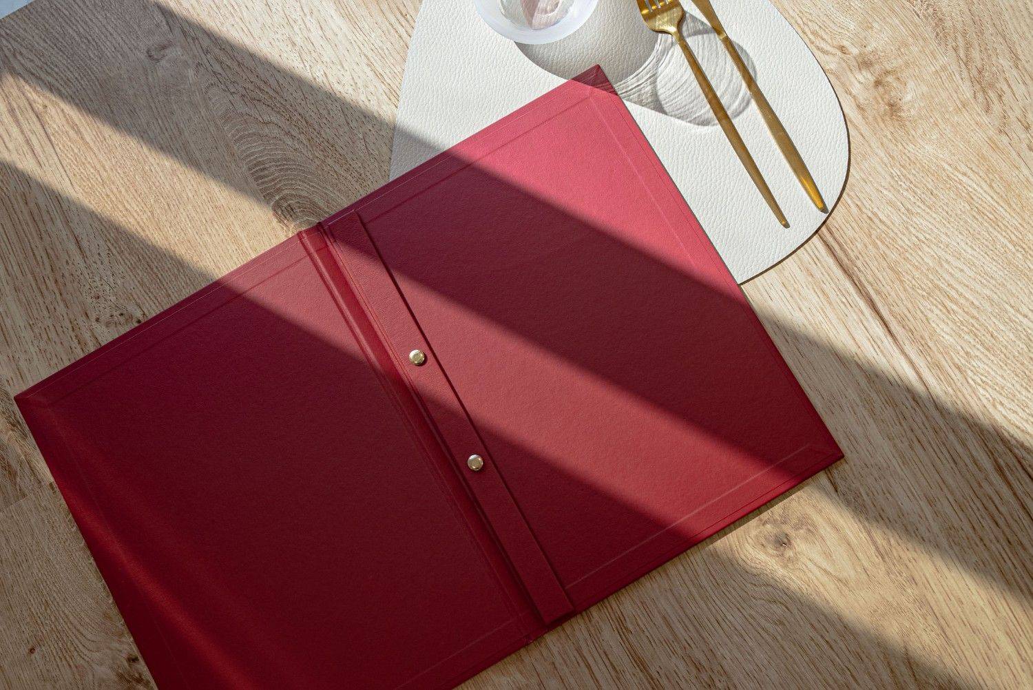 hard cover menu food anaya