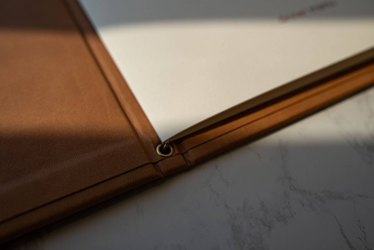 hard cover menu food olvo restaurant