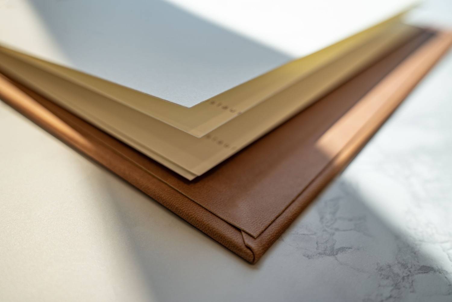 hard cover menu food olvo restaurant