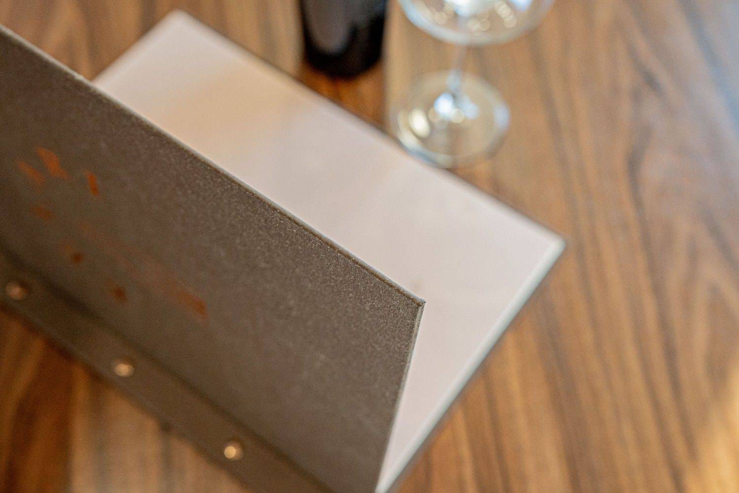 hard cover menu wine kelari ella resorts